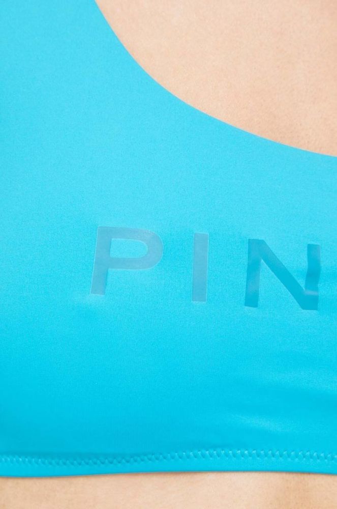 Купальний бюстгальтер Pinko м'яка чашечка колір блакитний фото 4