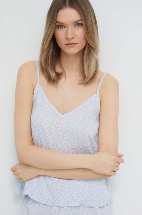 Піжамний топ United Colors of Benetton колір блакитний