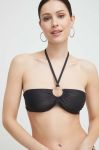 Купальний бюстгальтер United Colors of Benetton колір чорний злегка ущільнена чашечка (3254059) Купальний бюстгальтер United Colors of Benetton колір чорний злегка ущільнена чашечка (3254059)