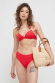 Купальний бюстгальтер United Colors of Benetton колір червоний ущільнена чашечка (3278825)