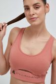Спортивний бюстгальтер adidas by Stella McCartney TrueStrength колір помаранчевий