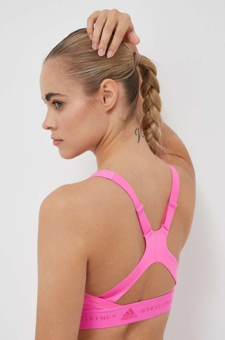 Спортивний бюстгальтер adidas by Stella McCartney TruePurpose колір рожевий Спортивний бюстгальтер adidas by Stella McCartney TruePurpose колір рожевий