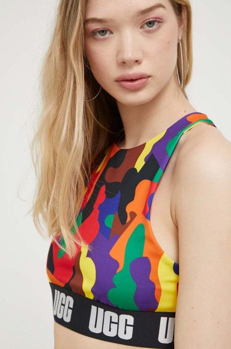 Спортивний бюстгальтер UGG візерунок колір барвистий Спортивний бюстгальтер UGG візерунок колір барвистий