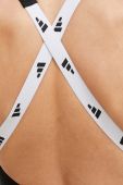 Суцільний купальник adidas Performance Tape колір чорний м'яка чашечка