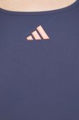 Суцільний купальник adidas Performance Colorblock м'яка чашечка колір блакитний