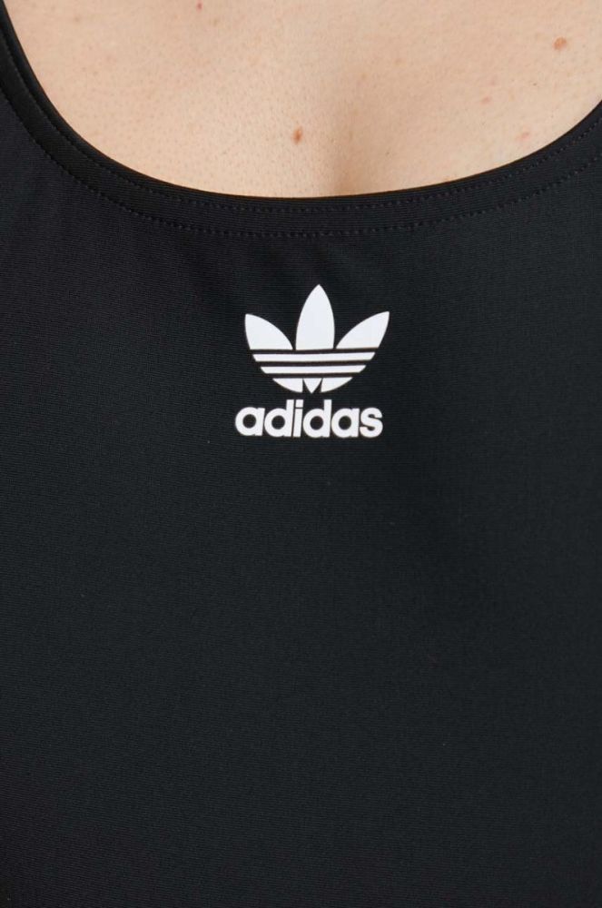 Суцільний купальник adidas Originals ADICOL 3S SUIT колір чорний м'яка чашечка HS5391-BLACK/WHIT фото 4