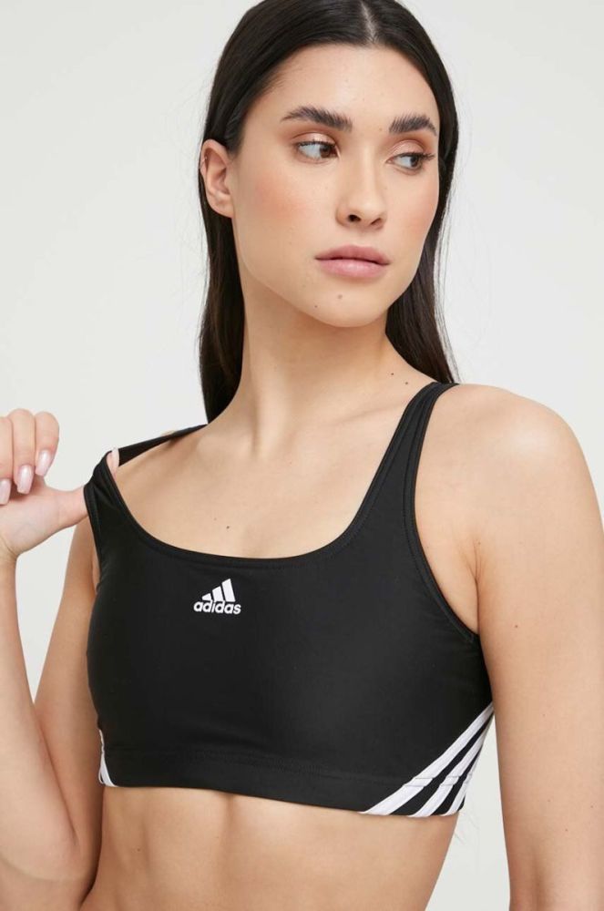 Роздільний купальник adidas Performance колір чорний м'яка чашечка фото 3