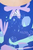 Суцільний купальник adidas Performance Floral м'яка чашечка колір блакитний Суцільний купальник adidas Performance Floral м'яка чашечка колір блакитний