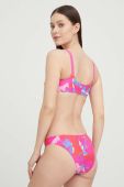 Роздільний купальник adidas Performance Flower колір рожевий злегка ущільнена чашечка