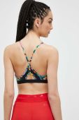 Спортивний бюстгальтер adidas Performance AeroReact візерунок колір барвистий Спортивний бюстгальтер adidas Performance AeroReact візерунок колір барвистий