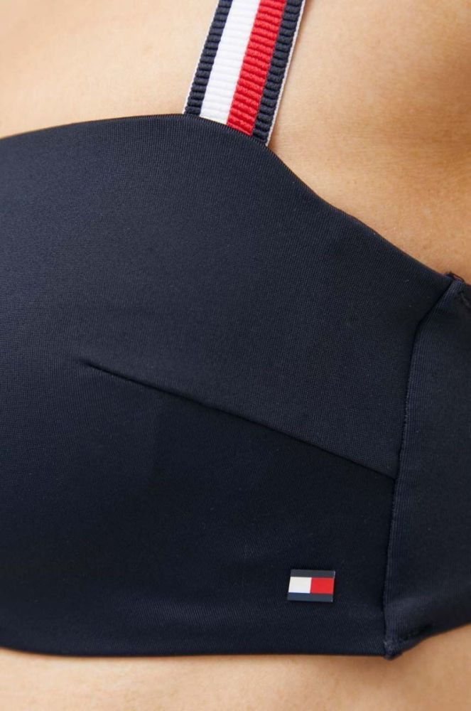 Купальний бюстгальтер Tommy Hilfiger колір синій м'яка чашечка (3152741) фото 3