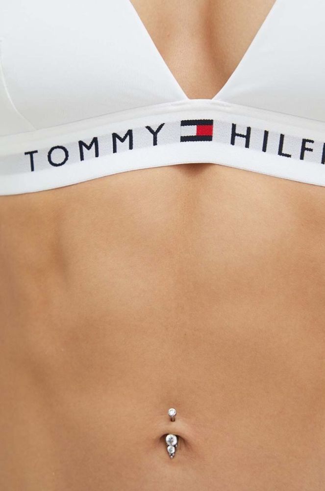 Купальний бюстгальтер Tommy Hilfiger колір білий злегка ущільнена чашечка (2999439) фото 4