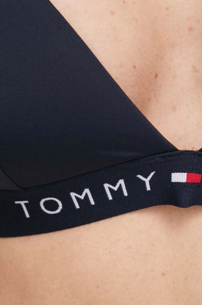 Купальний бюстгальтер Tommy Hilfiger колір синій злегка ущільнена чашечка (2999426) фото 4