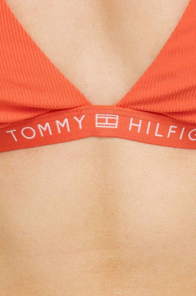 Купальний бюстгальтер Tommy Hilfiger колір помаранчевий злегка ущільнена чашечка (3021685) фото 4