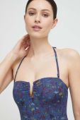 Суцільний купальник Tommy Hilfiger колір синій м'яка чашечка (3254105)