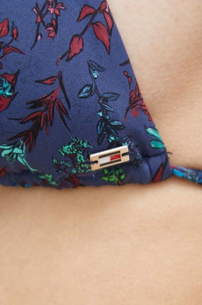 Купальний бюстгальтер Tommy Hilfiger колір синій злегка ущільнена чашечка (3254110) фото 4