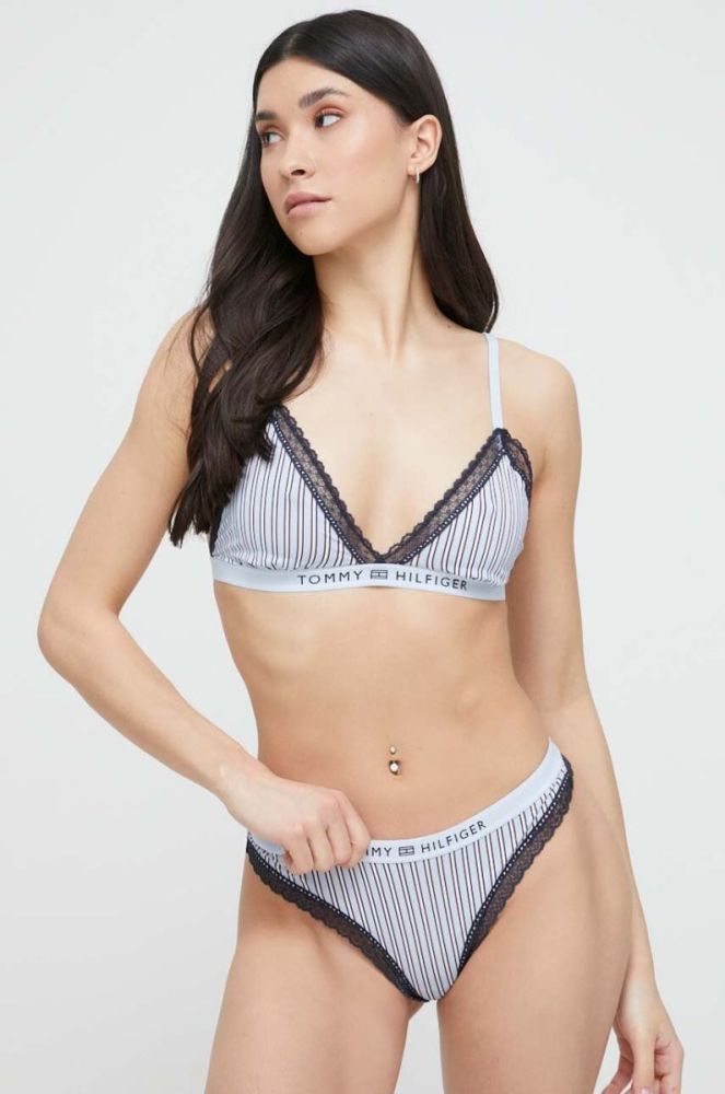 Бюстгальтер Tommy Hilfiger візерунок колір блакитний фото 2