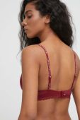 Бюстгальтер Tommy Hilfiger колір бордовий однотонний (2999506)
