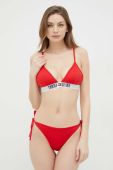 Купальний бюстгальтер Tommy Jeans колір червоний злегка ущільнена чашечка