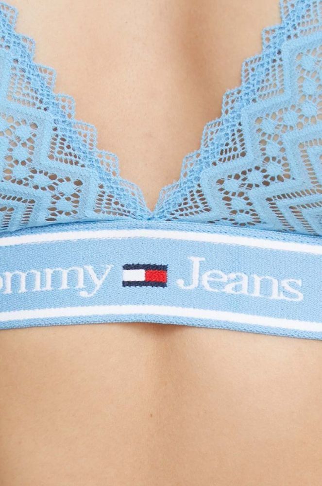 Бюстгальтер Tommy Jeans мереживо однотонний колір блакитний (3143988) фото 4