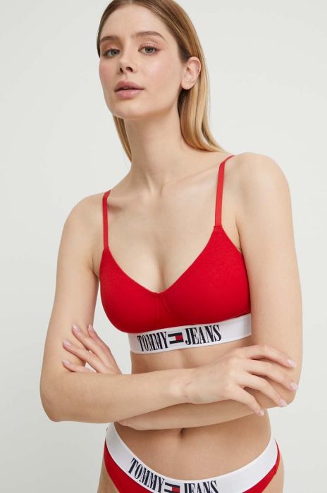Бюстгальтер Tommy Jeans колір червоний однотонний (3143998)