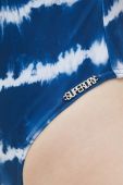 Суцільний купальник Superdry м'яка чашечка колір блакитний (2973284)