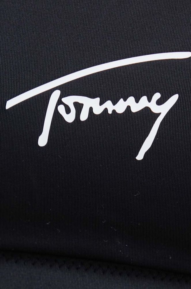 Купальний бюстгальтер Tommy Jeans колір чорний м'яка чашечка (3115735) фото 4