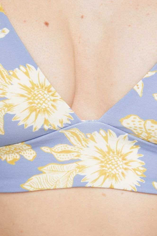 Двосторонній купальний бюстгальтер Rip Curl м'яка чашечка колір блакитний (3206456) фото 4