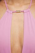 Суцільний купальник Max Mara Beachwear колір рожевий м'яка чашечка Суцільний купальник Max Mara Beachwear колір рожевий м'яка чашечка
