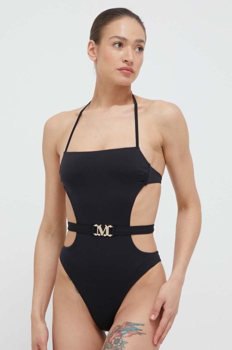 Суцільний купальник Max Mara колір чорний злегка ущільнена чашечка Суцільний купальник Max Mara колір чорний злегка ущільнена чашечка