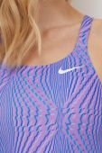 Суцільний купальник Nike колір фіолетовий м'яка чашечка (3336245)