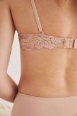 Бюстгальтер women'secret FEMININE MICRO колір рожевий мереживо однотонний 3545727