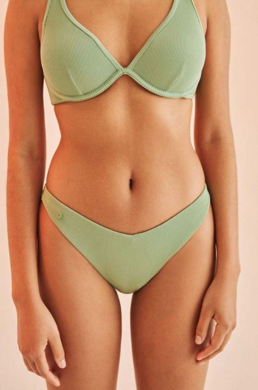 Купальні труси women'secret JAMAICA колір зелений 6465407