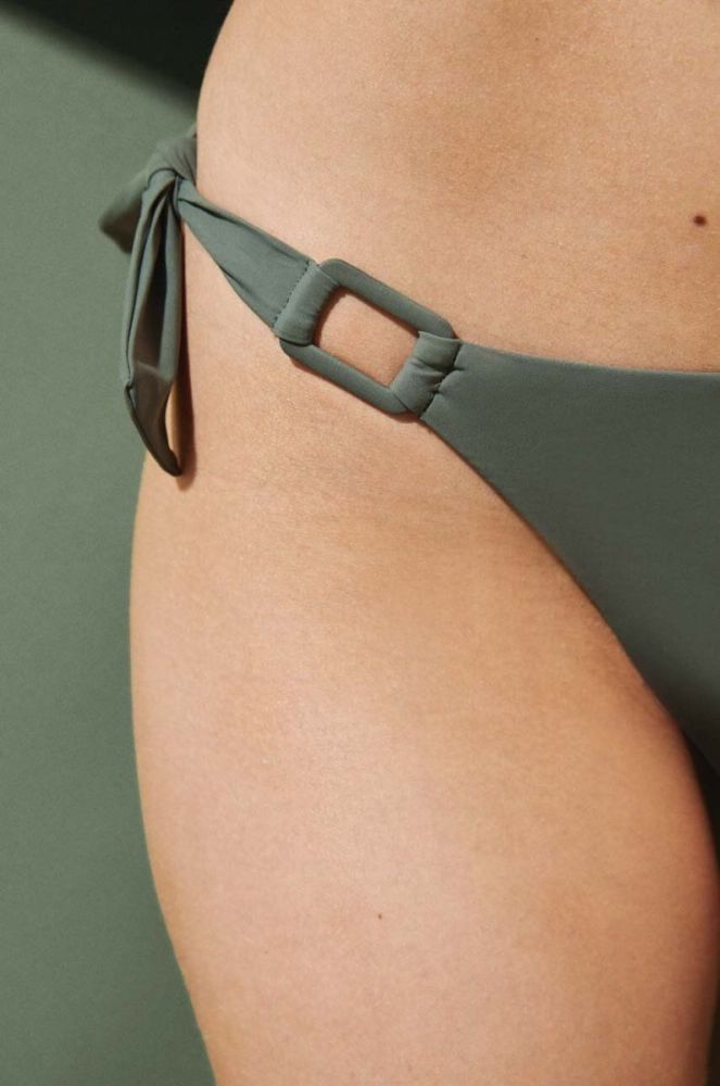 Купальні труси women'secret SWIM ICONS колір зелений 6465418 фото 3