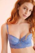 Бюстгальтер women'secret SPRING FEMININE колір синій мереживо однотонний 4025146