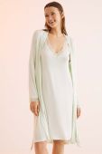 Халат women'secret SPRING SOFT TOUCH колір зелений 4355482