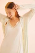 Халат women'secret SPRING SOFT TOUCH колір зелений 4355482