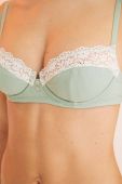 Бюстгальтер women'secret COTTON TIME 2 колір зелений однотонний 5055099