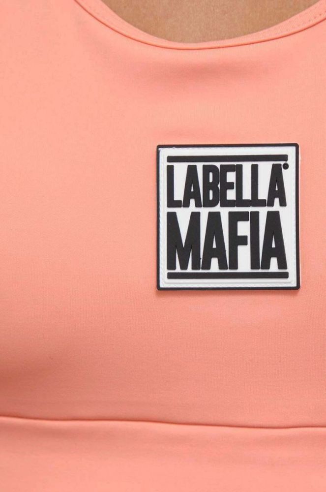 Спортивний бюстгальтер LaBellaMafia Go On колір помаранчевий однотонний фото 5