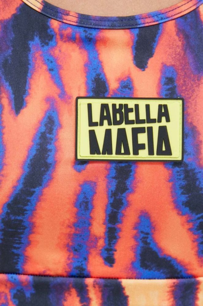 Спортивний бюстгальтер LaBellaMafia Flame колір помаранчевий візерунок фото 6