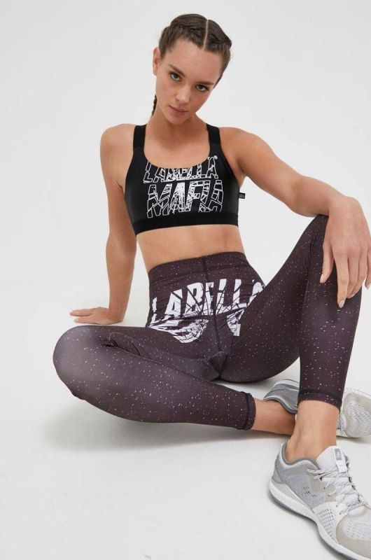 Спортивний бюстгальтер LaBellaMafia Hardcore Ladies колір чорний фото 2