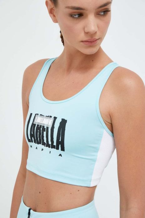 Спортивний бюстгальтер LaBellaMafia Acqua колір блакитний