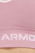 Спортивний бюстгальтер Under Armour Longline Rib колір рожевий