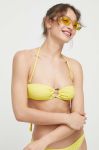 Купальний бюстгальтер Trussardi колір жовтий Купальний бюстгальтер Trussardi колір жовтий