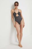 Суцільний купальник Trussardi колір чорний м'яка чашечка (3277107)