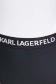 Суцільний купальник Karl Lagerfeld колір білий м'яка чашечка (3115891)