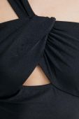 Суцільний купальник Dkny колір чорний злегка ущільнена чашечка (3190453)