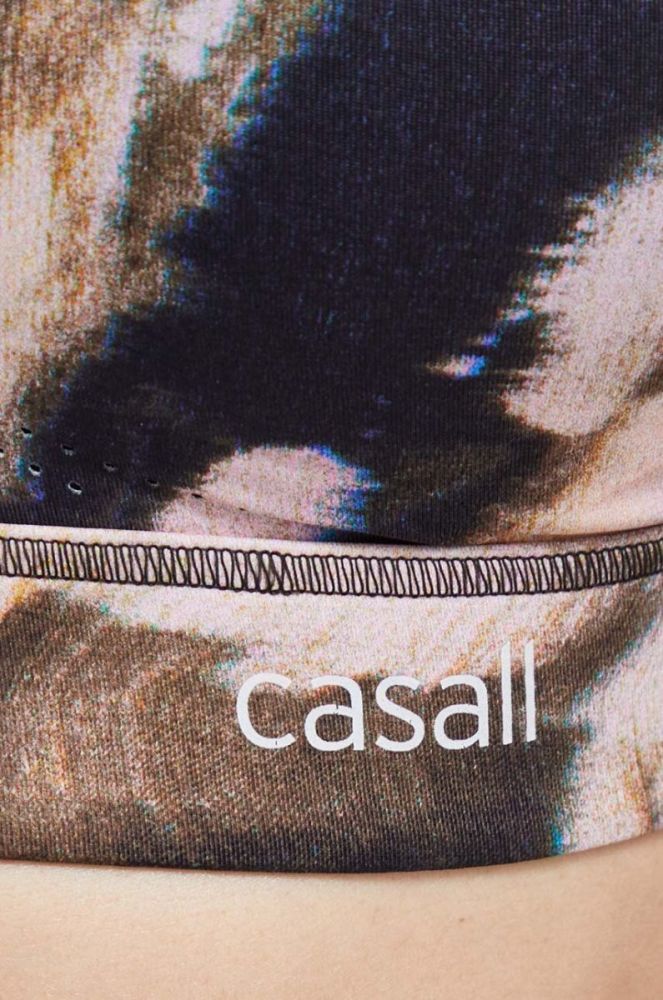 Спортивний бюстгальтер Casall колір чорний візерунок (3566557) фото 5