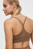Бюстгальтер для йоги Casall колір коричневий однотонний
