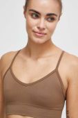 Бюстгальтер для йоги Casall колір коричневий однотонний